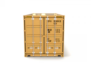 20ft shipping container msc 3D Model