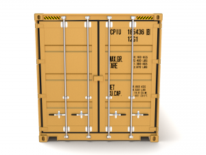 20ft shipping container msc 3D मॉडल