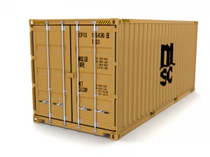 20ft shipping container msc 3D Model