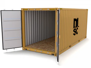 20ft shipping container msc 3D Model