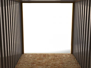 20ft shipping container msc 3D Model