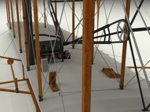 rocket locomotive and wright flyer pack 3Dモデル