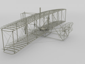 rocket locomotive and wright flyer pack 3Dモデル