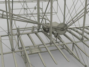 rocket locomotive and wright flyer pack 3D Model