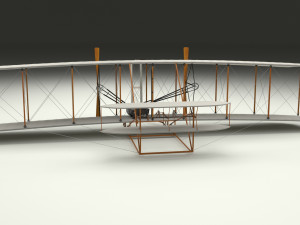 rocket locomotive and wright flyer pack 3Dモデル
