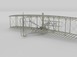 rocket locomotive and wright flyer pack 3Dモデル
