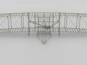 rocket locomotive and wright flyer pack 3D Model