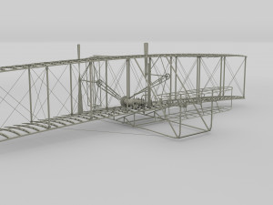 rocket locomotive and wright flyer pack 3Dモデル