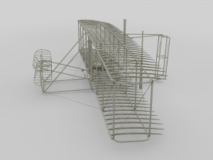 rocket locomotive and wright flyer pack 3Dモデル