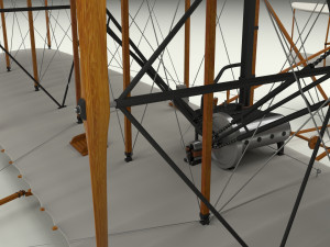rocket locomotive and wright flyer pack 3Dモデル