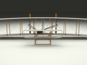 rocket locomotive and wright flyer pack 3Dモデル