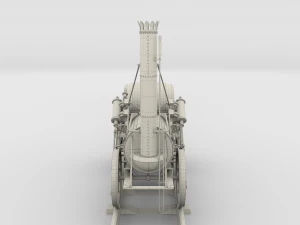 rocket locomotive and wright flyer pack 3D Model