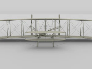 rocket locomotive and wright flyer pack 3D Model