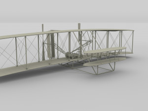 rocket locomotive and wright flyer pack 3Dモデル