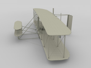 rocket locomotive and wright flyer pack 3Dモデル