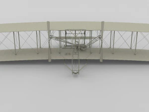 rocket locomotive and wright flyer pack 3D Model