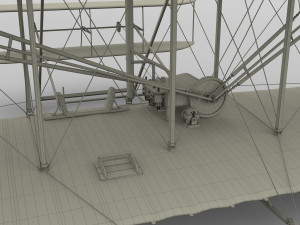 rocket locomotive and wright flyer pack 3Dモデル