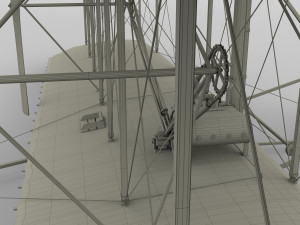 rocket locomotive and wright flyer pack 3Dモデル