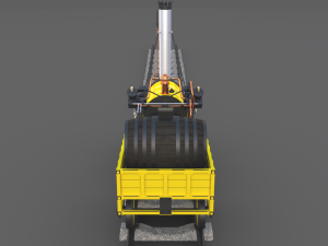 rocket locomotive and wright flyer pack 3Dモデル