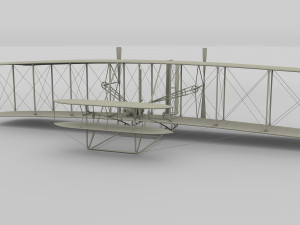 animated rocket locomotive and wright flyer pack Modelo 3D