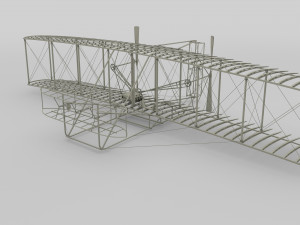 animated rocket locomotive and wright flyer pack Modelo 3D