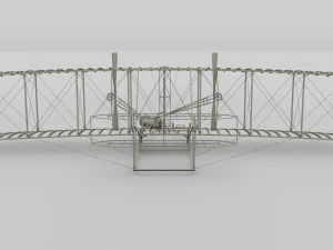 animated rocket locomotive and wright flyer pack 3D Model