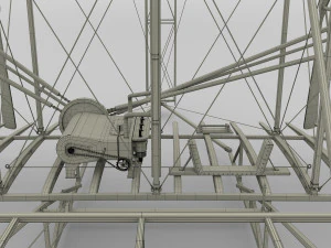 animated rocket locomotive and wright flyer pack 3D Model