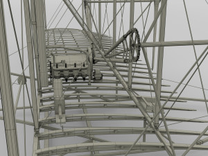 animated rocket locomotive and wright flyer pack Modelo 3D