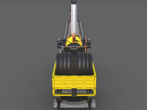 animated rocket locomotive and wright flyer pack 3D Model