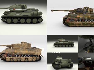 eastern front armor pack with interior v1 3D Model
