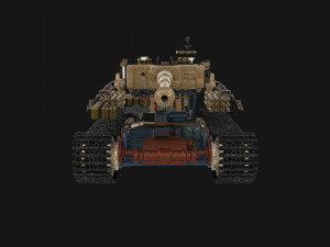 eastern front armor pack with interior v2 Modelo 3D