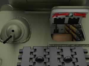 eastern front armor pack with interior v2 Modelo 3D
