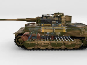 eastern front armor pack with interior v2 3D Model