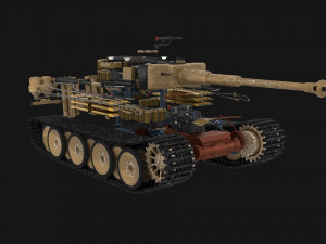 eastern front armor pack with interior v2 Modelo 3D