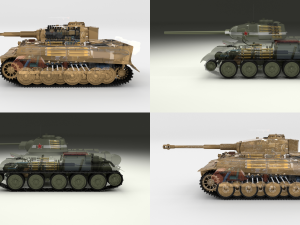 eastern front armor pack with interior and engine bay v1 3D Model