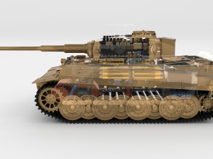 eastern front armor pack with interior and engine bay v1 3D मॉडल