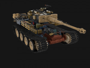 eastern front armor pack with interior and engine bay v1 3D मॉडल