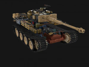 इंटीरियर और इंजन बे के साथ ईस्टर्न फ्रंट आर्मर पैक v1 3D मॉडल