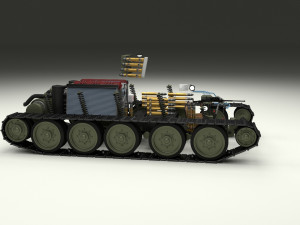 eastern front armor pack with interior and engine bay v1 3D मॉडल
