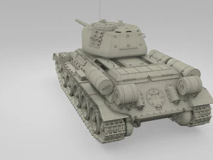 इंटीरियर और इंजन बे के साथ ईस्टर्न फ्रंट आर्मर पैक v1 3D मॉडल