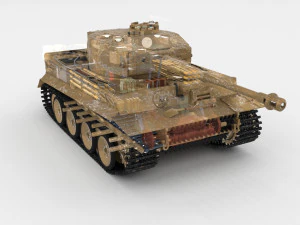 इंटीरियर और इंजन बे के साथ ईस्टर्न फ्रंट आर्मर पैक v1 3D मॉडल