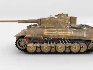 इंटीरियर और इंजन बे के साथ ईस्टर्न फ्रंट आर्मर पैक v1 3D मॉडल