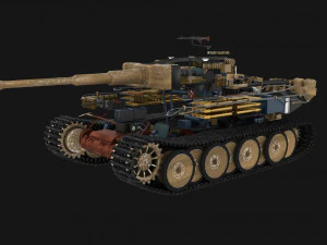 इंटीरियर और इंजन बे के साथ ईस्टर्न फ्रंट आर्मर पैक v1 3D मॉडल