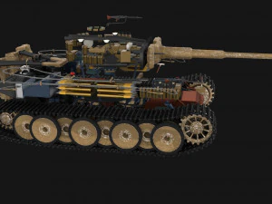 इंटीरियर और इंजन बे के साथ ईस्टर्न फ्रंट आर्मर पैक v1 3D मॉडल