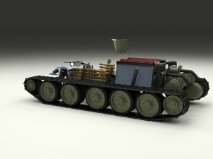 eastern front armor pack with interior and engine bay v1 3D मॉडल