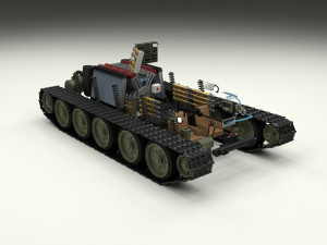 eastern front armor pack with interior and engine bay v1 3D मॉडल