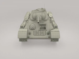 इंटीरियर और इंजन बे के साथ ईस्टर्न फ्रंट आर्मर पैक v1 3D मॉडल