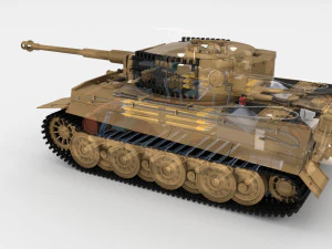इंटीरियर और इंजन बे के साथ ईस्टर्न फ्रंट आर्मर पैक v1 3D मॉडल