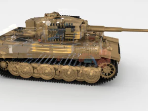इंटीरियर और इंजन बे के साथ ईस्टर्न फ्रंट आर्मर पैक v1 3D मॉडल
