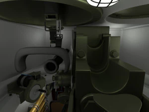 इंटीरियर और इंजन बे के साथ ईस्टर्न फ्रंट आर्मर पैक v1 3D मॉडल